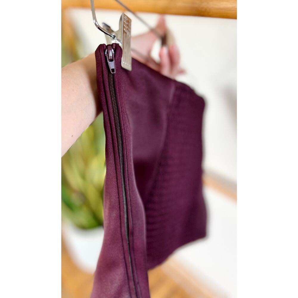 A New Day Slim Fit Party Tube Top Burgundy - Picture 5 of 7
